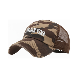 Casquette de camionneur structurée de haute qualité à 6 panneaux Logo brodé personnalisé Impression numérique Casquette de sport camouflage en détresse pour la chasse - Product Image 5