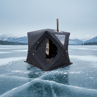 Tente de sauna légère Warmfire, en Oxford 300D imperméable, triple couche, une chambre, 6-8 personnes, portable, ouverture rapide pour les voyages