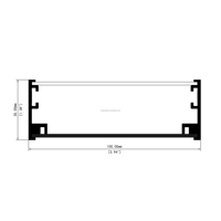 Luminaire LED pour table de billard, en alliage d'aluminium anodisé, avec profil d'extrusion flexible incurvé pour le pliage et la découpe