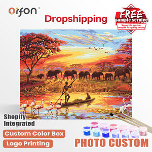 Orfon ภาพวาด LY374ตามตัวเลขแบบ DIY สีน้ำมันภาพวาดสีน้ำมันรู<span class=keywords><strong>ป</strong></span>ภาพอิมเพรสชั่นนิสต์ผ้าใบผ้าลินินภาพวิวทะเลคลาสสิกไม่มีกรอบ - Product Image 1