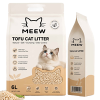 Litière pour chat en tofu de qualité alimentaire, originale/thé vert, hautement absorbante, non collante, à base de plantes écologiques, vente en gros d'usine avec échantillons gratuits