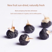 Thé de baies de goji noires naturelles de qualité supérieure, boisson à base de plantes saine pour infusion chaude ou froide, hydratation quotidienne, sans additifs, Anhui Fuli Hall 30 petits sachets