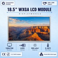 Module d'affichage LCD TFT WXGA AUO G185XW01 V1 18,5 pouces 1366x768 LVDS 300cd/m² 1000:1, panneau d'affichage industriel, large plage de température 0-60°C