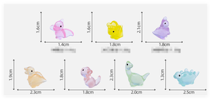Ornements de Noël en résine, miniatures d'animaux lumineux, <span class=keywords><strong>dinosaures</strong></span>, jouets mignons, figurines de collection, fée, amour, peintes à la main - Product Image 2
