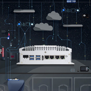 I5 <span class=keywords><strong>Mini</strong></span> <span class=keywords><strong>x86</strong></span> không quạt máy tính để bàn <span class=keywords><strong>PC</strong></span> cho điều khiển công nghiệp 6USB Dual Lan RS232 VGA Intel <span class=keywords><strong>Linux</strong></span> OS nhúng ứng dụng công nghiệp - Product Image 1