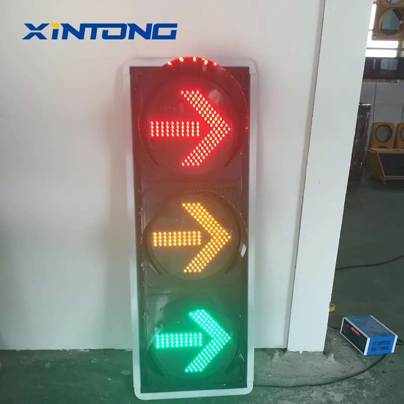 XINTONG tam ekran LED trafik ışığı ile geri sayım sayacı 200mm 300mm 400mm