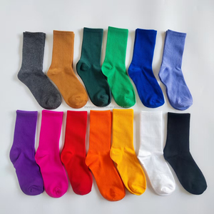 גרביים עבות בצבע אחיד, סיטונאי, יוניסקס, כותנה, גרבי ספורט סרוגות באיכות גבוהה, שרוול תחתון ניתן להתאמה אישית לגברים ונשים - Product Image 2