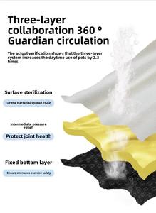 Sofá rectangular de PP sólido, cama ecológica para perros, cómodo cojín de algodón, cama de invierno para mascotas, cartón extraíble, lavable y suave - Product Image 6