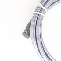 Cable USB 3.0 de Nailon TPE con Conductor de Cobre Puro para Carga Rápida de Teléfonos Móviles, Transferencia de Datos, Banco de Energía y Computadora, Disponible en 1m/3m/5m