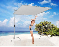 Portable papillon diffuseur réflecteur cadre lumière modificateur panneau pliable soleil Scrim Kit 3*3m