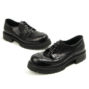 Zapatos Brogue de Cuero Vintage con Punta Redonda, Color Marrón, Antideslizantes, Estilo Casual para Hombre, Otoño, Tallas 38-44 - Product Image 4