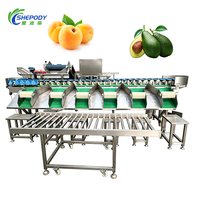 Shepody Automatische Kip Kippenpoot Kalkoen Sorteermachine voor gewicht en sortering van avocado's, tomaten, appels, fruit en groenten