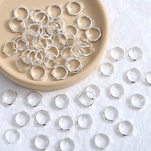 Loose <b>Beads</b> Wholesale Zinc Alloy Colorful Multi Shape Wrapping Ring DIY Handmade Jewelry Beading Accessories China - Product Image 4