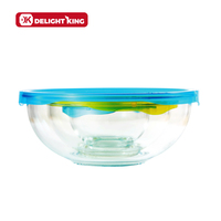 Bol à mélanger en verre résistant à la chaleur, bols à salade, allant au four, en verre borosilicate de haute qualité, grand bol à mélanger en verre