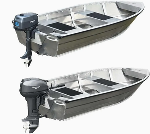 <span class=keywords><strong>Barca</strong></span> a fondo piatto in alluminio da 3,8 m per avventure di canottaggio - Product Image 1