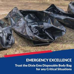 डिस्पोजेबल पर्यावरण के अनुकूल ब्लैक आपदा पाउच बॉडी बैग स्ट्रेचर कॉम्बो 8 ले जाने वाले हैंडल 3 रोगी टैग भारी शुल्क विनाइल - Product Image 4