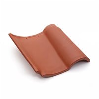 Tuiles de toit en terre cuite ondulée espagnoles, durables, imperméables, en céramique naturelle, pour les toits de villas, fabriquées à la machine avec une garantie de 5 ans