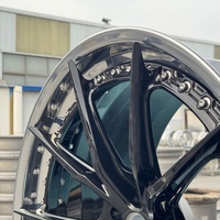 GVICHN Roues de voiture de course monobloc forgées polies sur mesure de 20 à 21 pouces Corvette C8 Compatible avec lèvre en alliage d'aluminium personnalisée