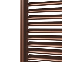 Ventanas de Aluminio con Marco Personalizado y Persianas Ajustables, Diseño Moderno de Ventilación para Baño