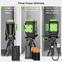 Niveau laser vert Huepar S03DG-L, modèle à impulsions pour extérieur, niveaux laser rotatifs