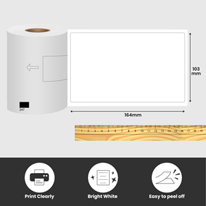 Linwei Compatible Brother Thermal Shipping <strong>Labels</strong> Dk1247 Dk-11247 103mm*164m with Holder <strong>Unit</strong> Paper Box Packing - Product Image 5