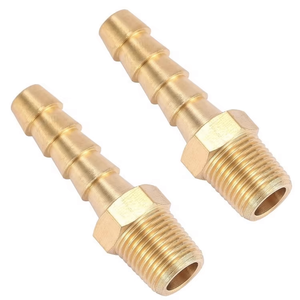 Irrigation System Brass <strong>Hose</strong> Fitting Barb Reducer 3/8 <strong>Hose</strong> Barb <strong>X</strong> 1/<strong>2</strong>-inch Male NPT tank Fitting - Product Image 3