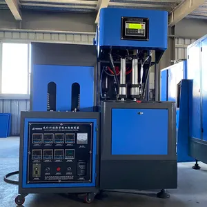 Máquina de fabricación de botellas de plástico semiautomática, máquina barata de 2 cavidades, 700-1000Bph, en Sudáfrica