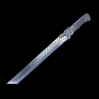 Couteau de cuisine forgé à la main Longquan chinois couteau à poisson durable couteau à pastèque de chasse en acier inoxydable