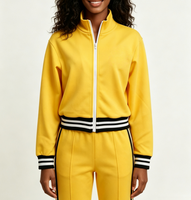 Veste de survêtement pour femme, légère, athlétique, zippée, veste de sport décontractée, entraînement, course à pied, vêtements d'équipe personnalisés