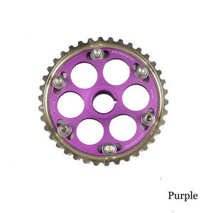 <span class=keywords><strong>Poulie</strong></span> d'<span class=keywords><strong>arbre</strong></span> à cames de roue de distribution réglable en aluminium de course pour moteur Honda Civic 1988-1995 CRX Del D Series - Product Image 5