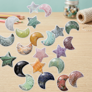 Pierres de Guérison en Cristal Naturel en Gros : Améthyste, Quartz Rose et Quartz Lune Poli – Cadeau Tendance - Product Image 2