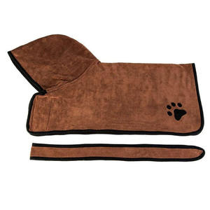 New Microfiber Dog <b>Bath</b> Towel Absorbent <b>Pet</b> Bathrobe for Large and Small Dogs Cats Fleece Cotton Grooming Body Wrap Stocked - Product Image 3