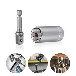 Presa di Corrente universale Zoccoli della <span class=keywords><strong>Chiave</strong></span> A <span class=keywords><strong>Cricchetto</strong></span> 2Pcs di Potenza Professionale Adattatore Trapano Magico Grip 1/4 "-3/4" (7 mm-19mm) presa - Product Image 4