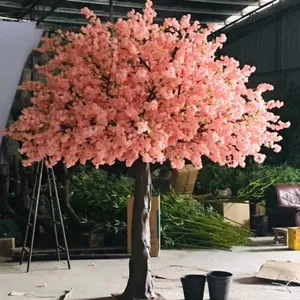 Large tree artificial for sale cherry blossom trees real wood trunk