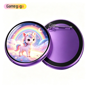 Badge électronique intelligent X BJ‑3, écran IPS HD de 1,85 pouces, BT5.4, image personnalisée, lecture de vidéo GIF, haut-parleur intégré, prise de vue à distance - Product Image 6