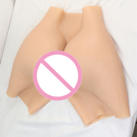 Faux fesses en silicone sexy pour femmes avec un gros fessier, rembourrage pour rehausser les hanches, culotte en silicone pour les fesses