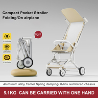 Poussette Compacte Légère en Nylon SHUANGXING SX-KBM7, Système de Voyage Pliable, Capacité de Charge 20KG pour 0-3 Ans, Vente en Gros