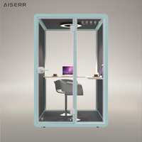 Cabine insonorisée individuelle pour bureau, hôtel, salle de sport - Pod de bureau modulaire moderne en alliage d'aluminium pour clients professionnels