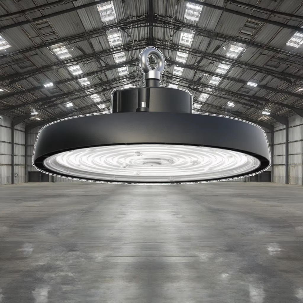 Регулируемый угловой светильник UFO High Bay IP65 мощность-CCT выбираемый светодиодный светильник High Bay для складской промышленности и коммерческого освещения