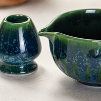 Bol à matcha en céramique artisanal avec logo personnalisé OEM, élégant bol en porcelaine Chawan pour la cérémonie du matcha