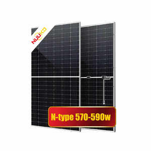 Módulo Solar Fotovoltaico de 590W, Tipo N, Bifacial, de Media Celda, Monocristalino, Flexible, para Uso Doméstico, Disponible en EE. UU. - Product Image 3