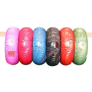 Bracelet fin sculpture floral, bijoux grande taille, 1 pièce - Product Image 5