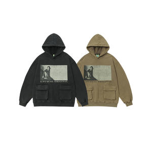 Sudaderas Lisas de Otoño, Tejido Grueso, Personalizadas con Estampado Gráfico DTG, de Poliéster/Algodón, para Fabricantes - Product Image 3