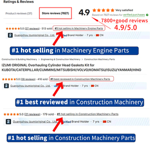 Kit de pistons et segments IZUMI ORIGINAL pour Isuzu 4HG1 pour ELF NPR TRUCK 4570CC DIESEL Pièces de machines de construction - Product Image 4