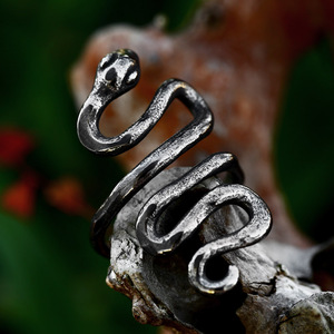 SS8-1245R <span class=keywords><strong>2023</strong></span> nouveauté Punk serpent anneau pour hommes femmes Animal gothique Cool anneau motard bijoux cadeau <span class=keywords><strong>fête</strong></span> - Product Image 2