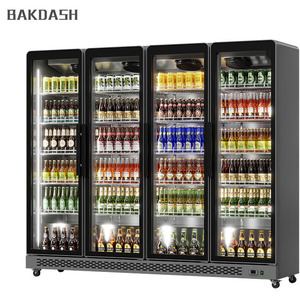 Réfrigérateur vertical à affichage avec 4 portes, ventilé, refroidissement par évaporation, pour commerçants - Product Image 2