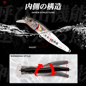 Ensemble de leurres de pêche durs OEM d'usine, type Minnow, 85MM 65MM, pour lancer longue distance, avec bruit de nage et billes d'acier intégrées - Product Image 3