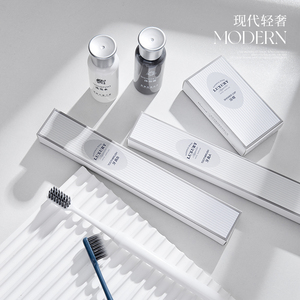 Kit Dental de Lujo para <span class=keywords><strong>Hotel</strong></span>: Cepillo de Dientes y Pasta Dental Desechables, Pantuflas de Algodón y Amenidades Premium para Huéspedes - Product Image 1