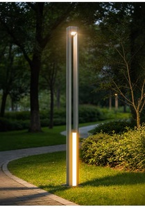Lámpara de jardín de alta luminosidad de 30/50W, impermeable IP65, para paisajismo, con poste, luz de columna para patio, luz LED para calle. - Product Image 2