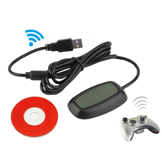 Wireless game console Original controller receiver adapter connection cable PC 1